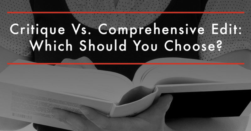 Critique Vs Comprehensive Edit Ny Book Editors